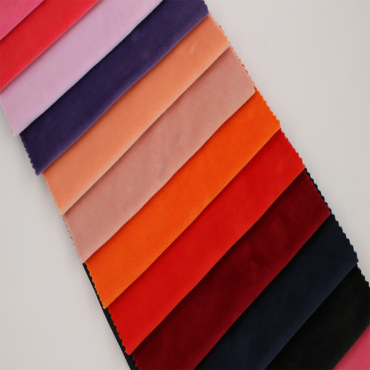 Chinese Manufacturer Spandex Super Soft Velvet Fabric For Garment And Home Textile