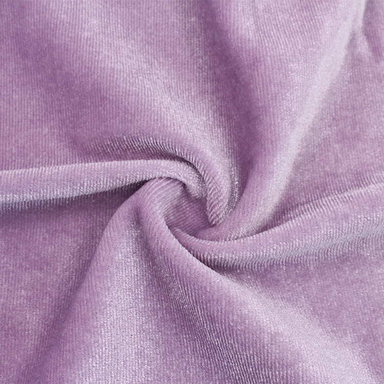 Cheap Wholesale Polyester Fabric Korean Velvet Non Inverted Velvet Fbaric