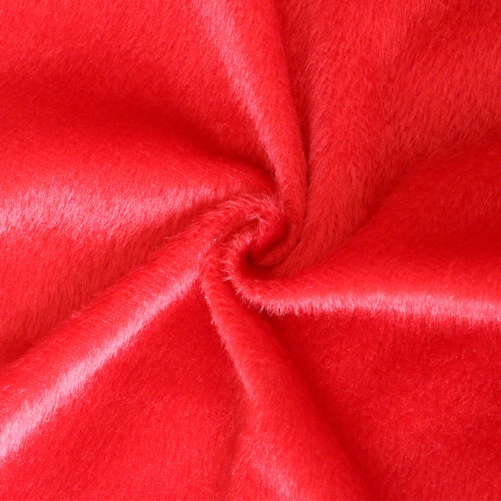 Short Plush Solid Colour Polyester Short Pile Velboa Fabric Home Textiles Fabric For Mattress