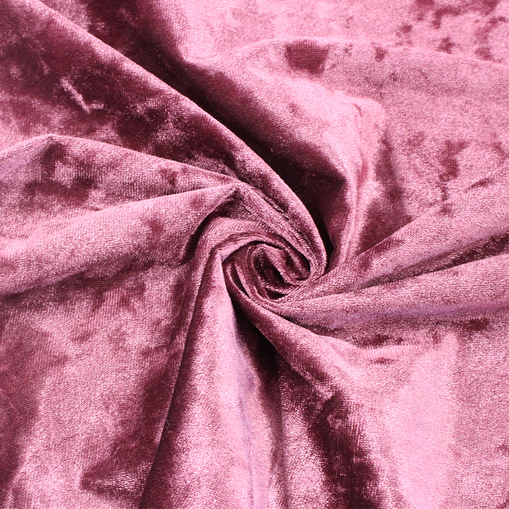 Polyester Korean Crush Velvet Fabric For Dress